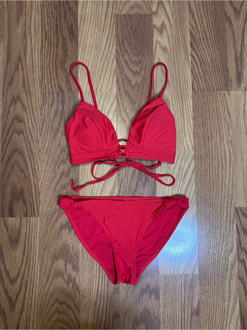 Red Two-Piece Bikini Set | Size Small